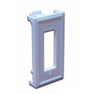 22.5х45 insert for duplex fiber optic adapter, white
